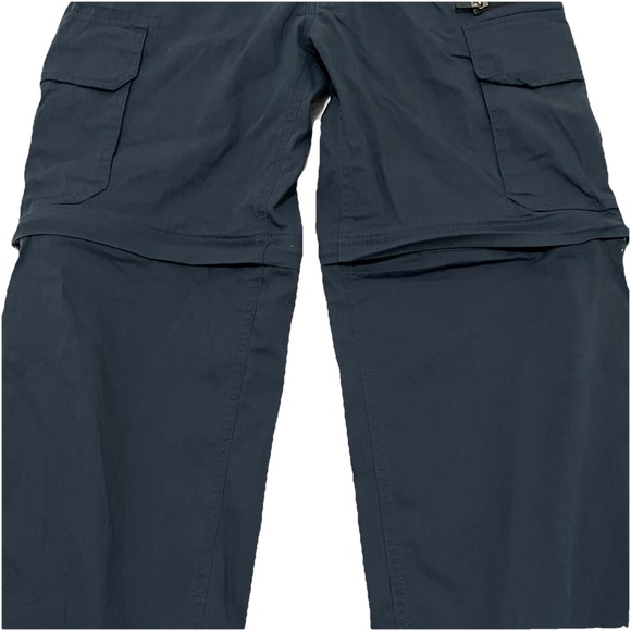 The BC Clothing Convertible Pants L x 30 Blue Cargo Hiking Pants Shorts - Picture 2 of 9